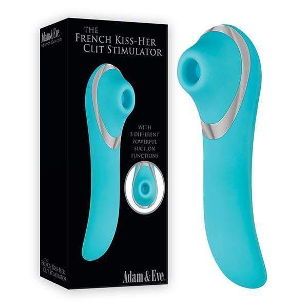 Adam & Eve French Kiss-Her Clit Teal Suction Stimulator