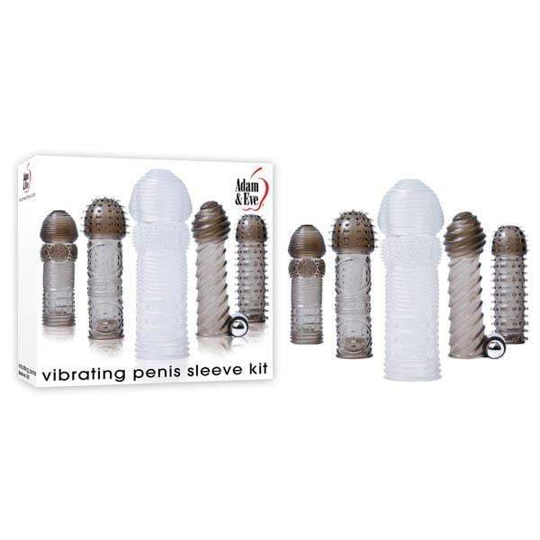 Adam & Eve Vibrating Penis Sleeve Kit - Set of 5