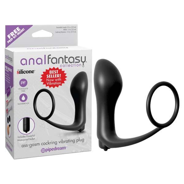 Anal Fantasy Collection Ass-gasm Cockring Plug - Black