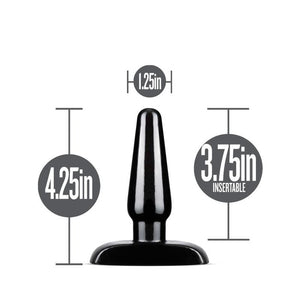 Anal Adventures Basic Small Black Butt Plug