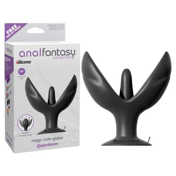 Anal Fantasy Collection Mega Insta-Gaper - Black 9.5cm Butt Plug
