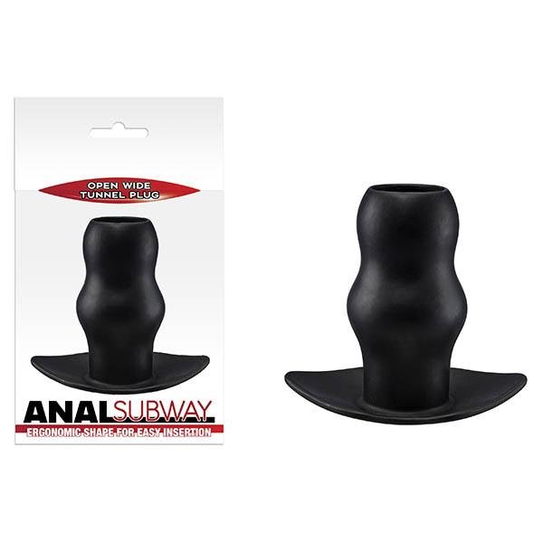 Anal Subway - Black 7.6 cm (3'') Hollow Butt Plug