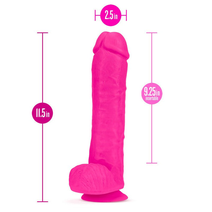 Au Naturel Bold Big John 11 Inch Dong - Pink 