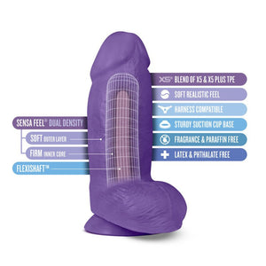Au Naturel Bold Chub 10 Inch Dong - Purple