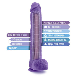 Au Naturel Bold Daddy 14 Inch Dong - Purple