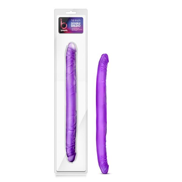 B Yours - 16 Inch Purple Double Dildo 
