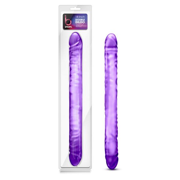 B Yours - 18 Inch Double Dildo - Purple Dong