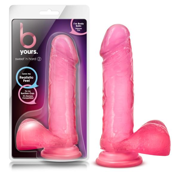 B Yours - Sweet n Hard #2 - Pink 7.75 Inch Dong
