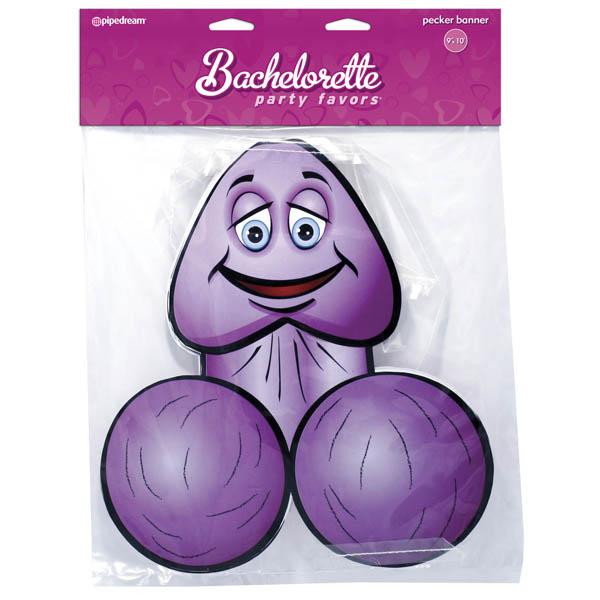 Bachelorette Party Favors - Pecker Banner - Hen's Night Banner