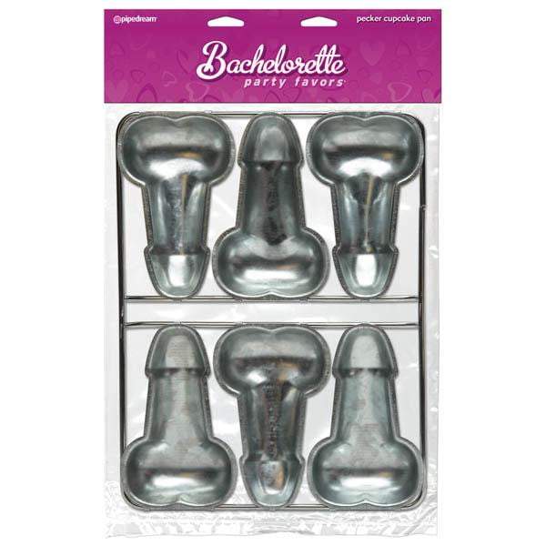 Bachelorette Party Favors - Pecker Cupcake Pan - Makes 6 Dicky Cupcakes