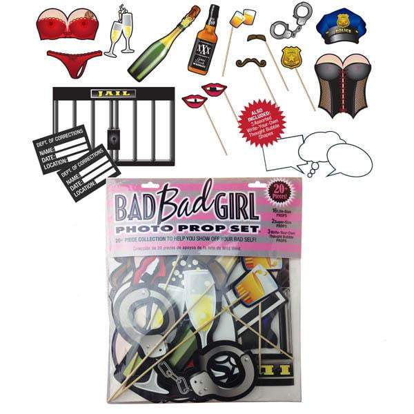 Bad Bad Girl Photo Prop Set - Hen's Party Photo Props - Set of 20+ Items