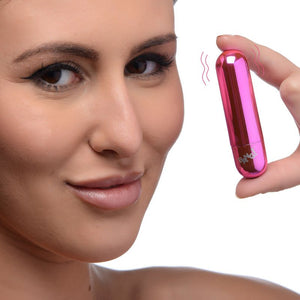 Bang! 10X Vibrating Metallic Bullet - Pink