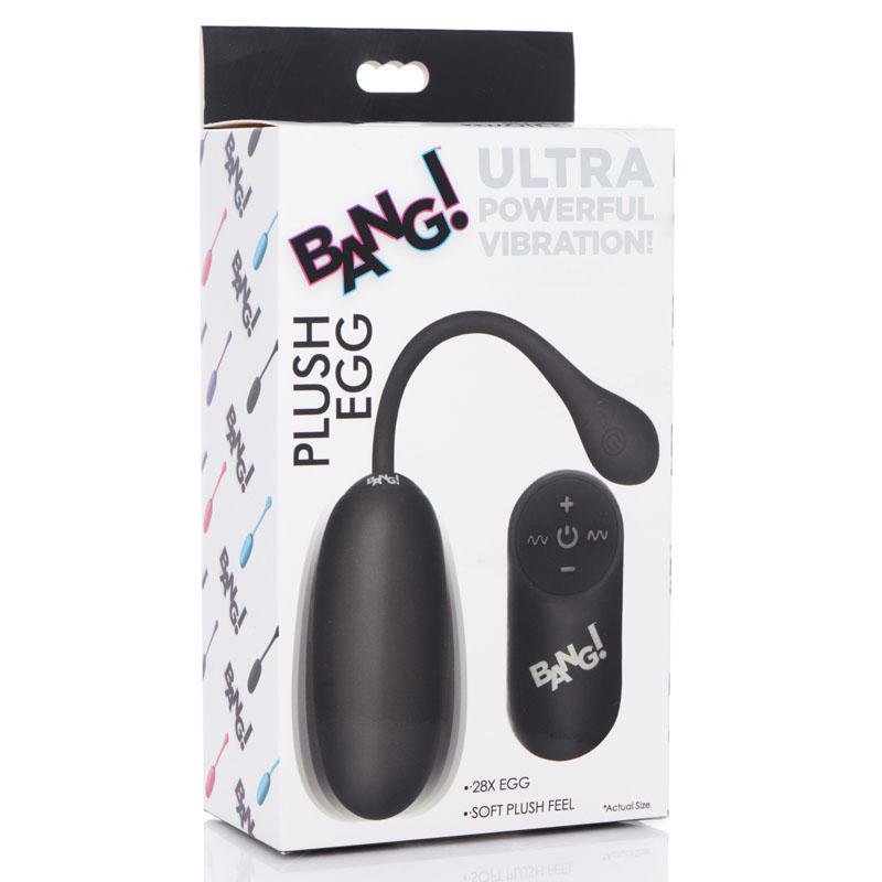 Bang! 28X Plush Egg - Black with Wireless Remote