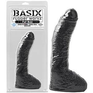 Basix Rubber Works Fat Boy - Black 10 Inch Dong