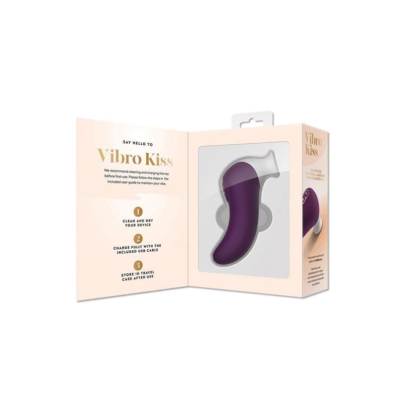 Bodywand Vibro Kiss - Purple - Stimulator with Suction & Vibration