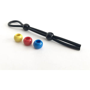 Boneyard Adjustable Double Cock Ring - Black