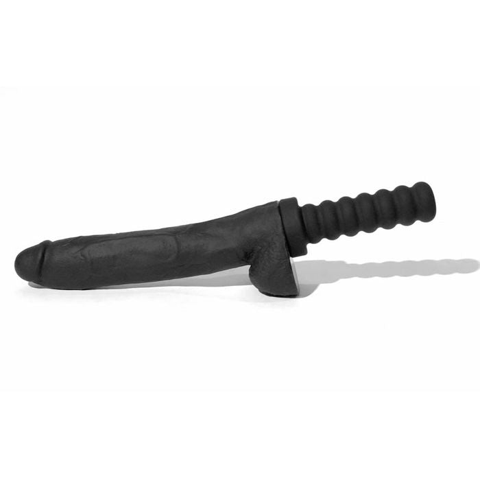 Boneyard Cock 10 inch Black Dong with Suction Cup & Handle Extensions