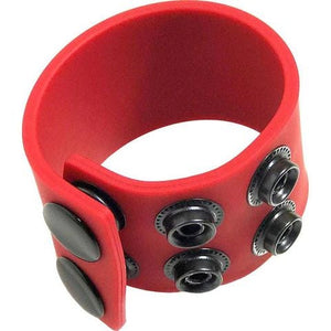 Boneyard Silicone Red Adjustable Ball Stretcher Ring