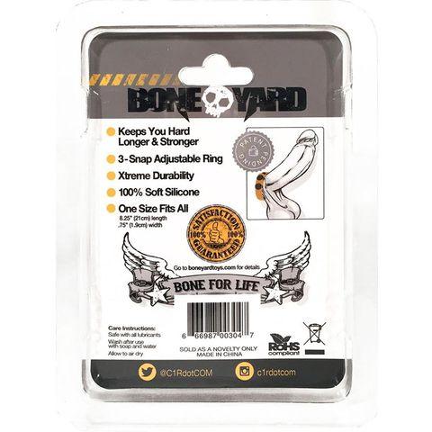 Boneyard Silicone Yellow Cock Strap