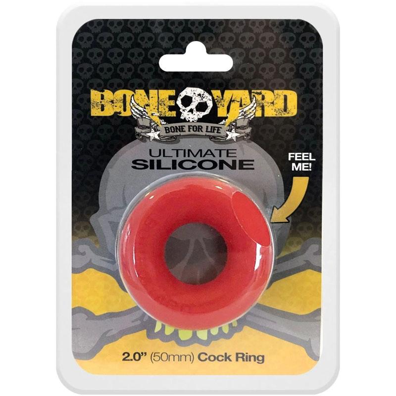 Boneyard Ultimate Cock Ring - 50mm - Red 