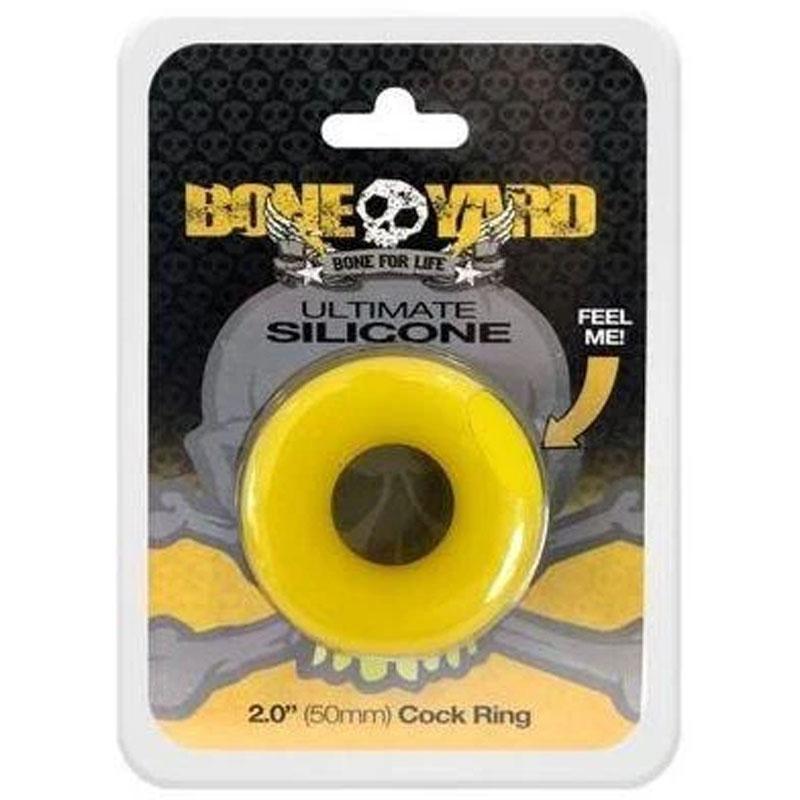 Boneyard Ultimate Cock Ring - 50mm - Yellow
