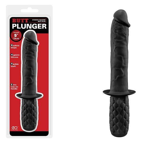 Butt Plunger - Black 13 cm (5'') Dong with Handle
