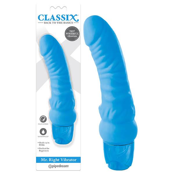 Classix Mr Right Vibe - Blue 7.5 Inch Dong