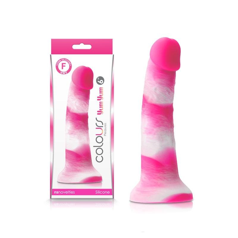 Colours Pleasures Yum Yum 6 Inch Dong - Pink 