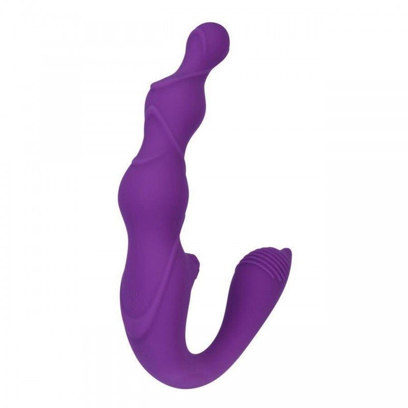 Come Together Vibrating Strapless Strap-on - Purple