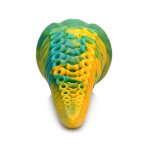 Creature Cocks Monstropus Tentacled Monster Fantasy Dildo - Green/Yellow