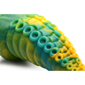 Creature Cocks Monstropus Tentacled Monster Fantasy Dildo - Green/Yellow