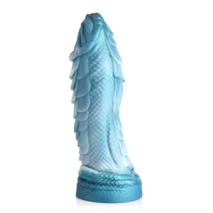 Creature Cocks Sea Serpent Blue Scaly Fantasy Dildo - Blue