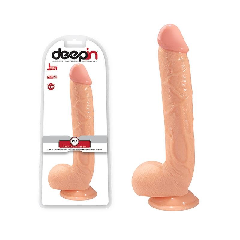 Deep In Realistic Dildo - Flesh 28 cm Dong