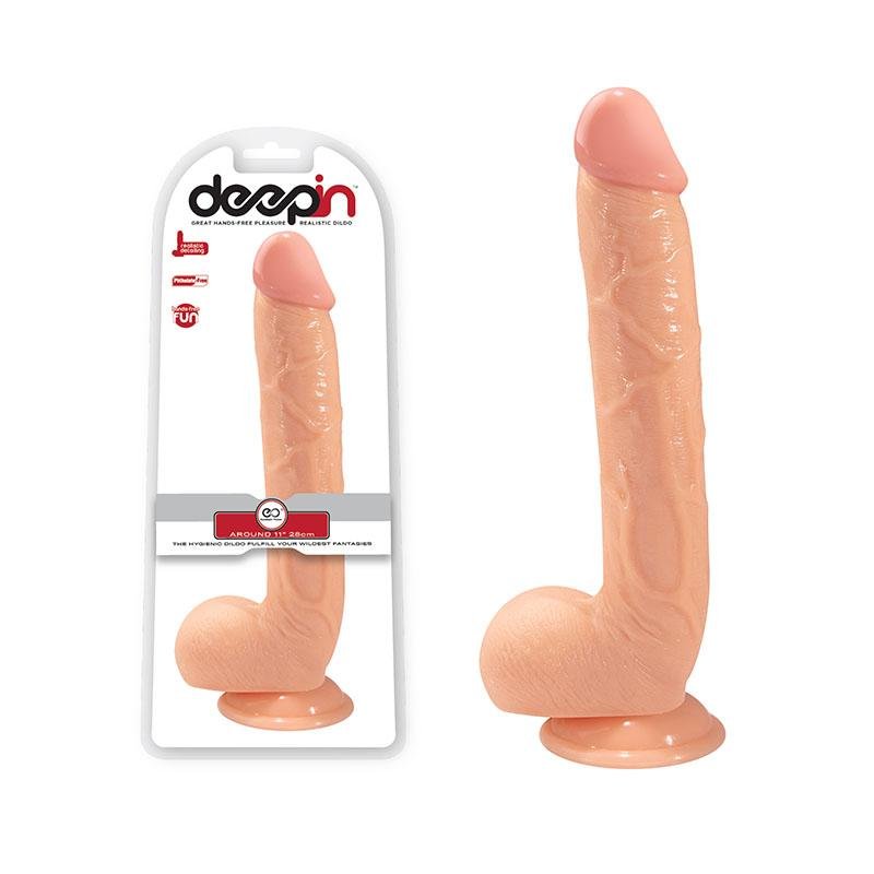 Deep In Realistic Dildo - Flesh 28 cm Dong