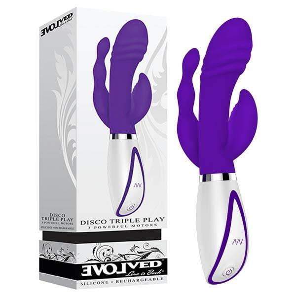 Disco Triple Play Vibrator with Anal Tickler