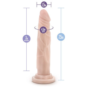 Dr. Skin Silicone Dr. Carter 7 Inch Poseable Dildo - Flesh