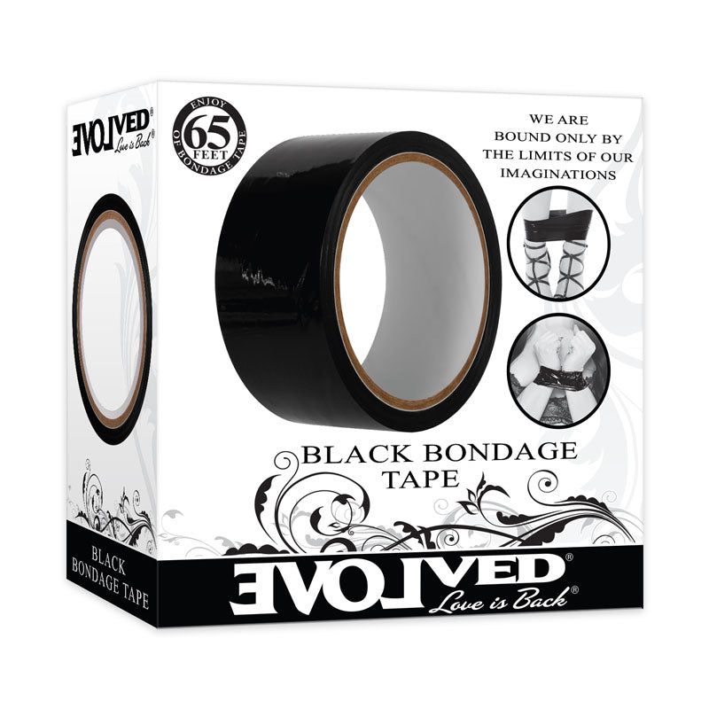 Evolved Black Bondage Tape - 20mtrs