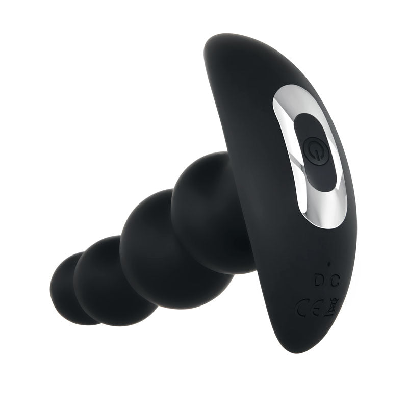 Evolved Bump N Groove - Black - Butt Plug with Wireless Remote