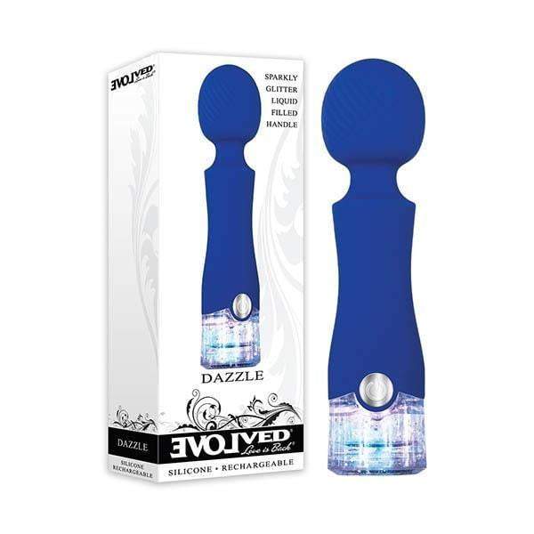 Evolved Dazzle Blue Rechargeable Massage Wand