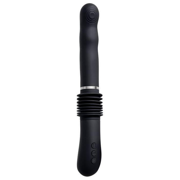 Evolved G-Force Black Thrusting Vibrator with Suction Base