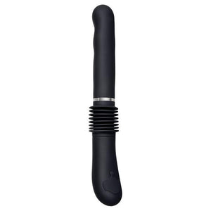 Evolved G-Force Black Thrusting Vibrator with Suction Base