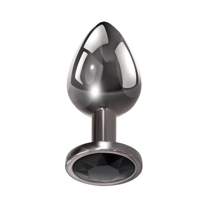 Evolved Metallic Large Anal Plug with Black Gem 