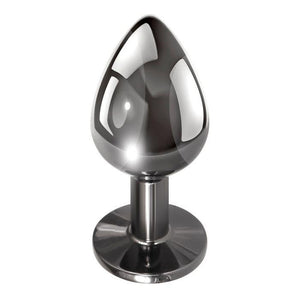 Evolved Metallic Large Anal Plug with Black Gem 