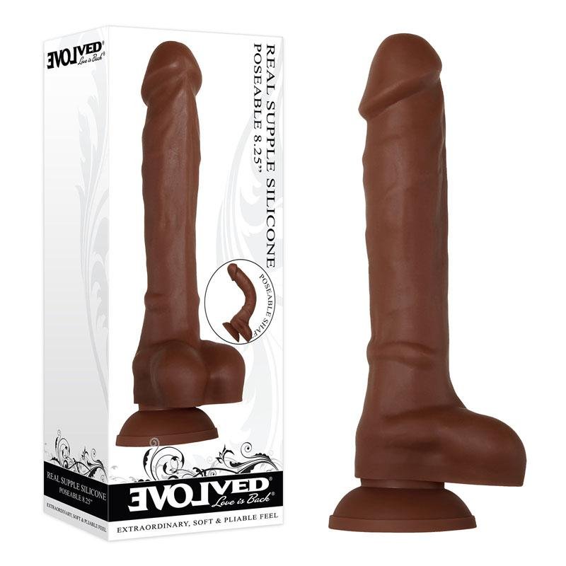 Evolved Real Supple Poseable 8.25" - Flesh Dong