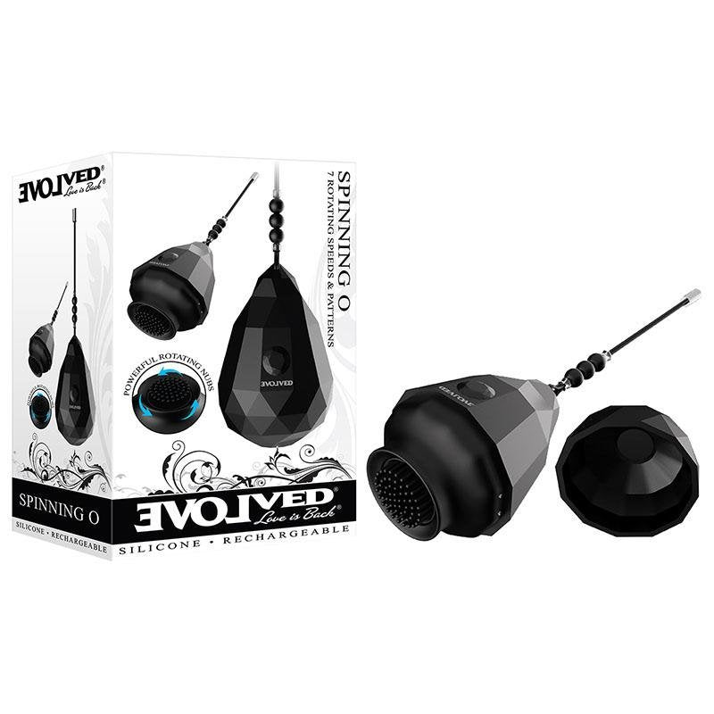 Evolved Spinning O Rotating Stimulator- Black 