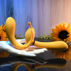 Evolved THE MONARCH - Yellow Multi Use Couples Vibrator