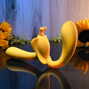 Evolved THE MONARCH - Yellow Multi Use Couples Vibrator