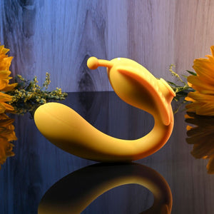 Evolved THE MONARCH - Yellow Multi Use Couples Vibrator