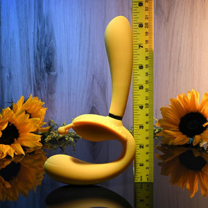 Evolved THE MONARCH - Yellow Multi Use Couples Vibrator