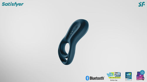 Satisfyer Epic Duo - Navy Blue - Cock & Balls Ring with App Control